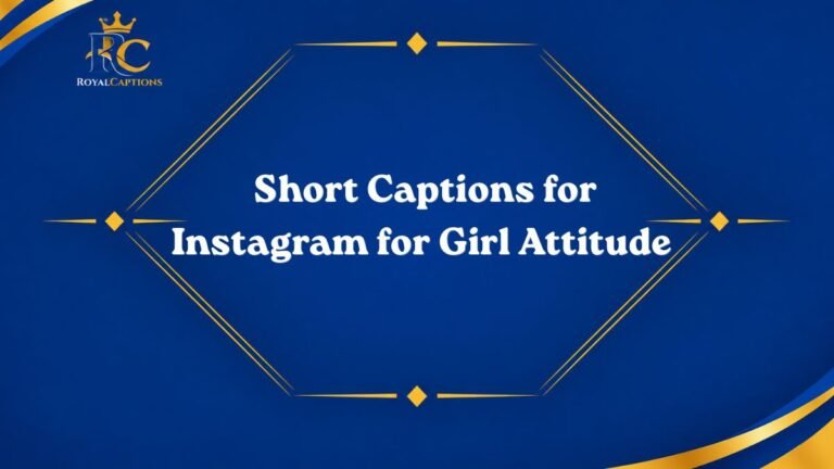 Short Captions for Instagram for Girl Attitude